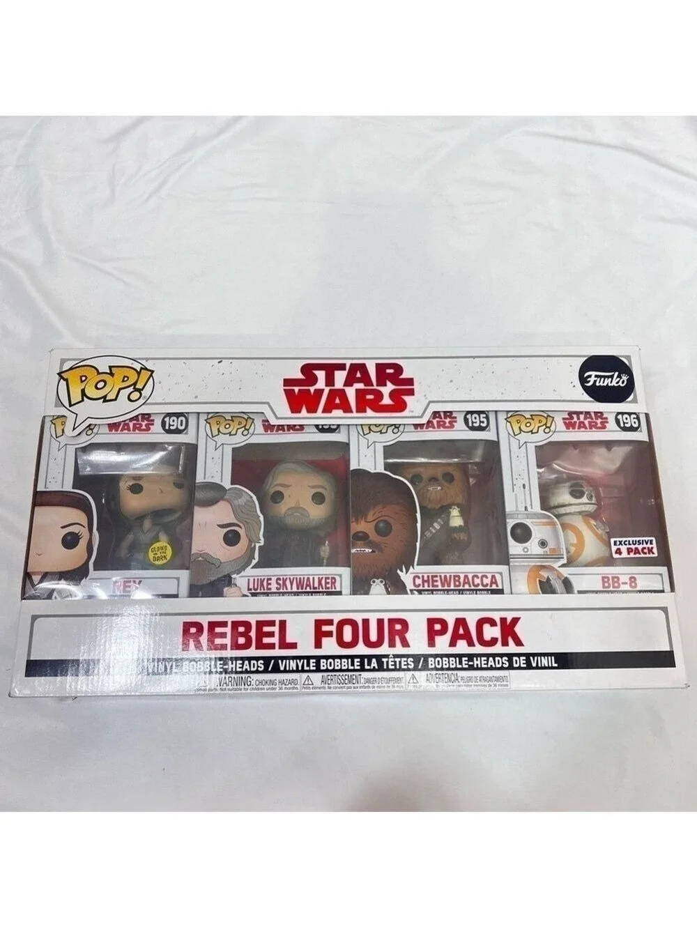 Funko Pop! Vinyl: Star Wars - TLJ-4 Pack- Good Guys